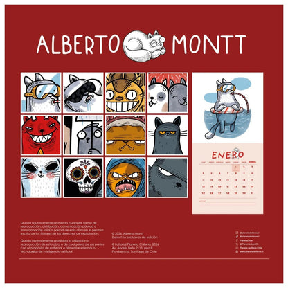 CALENDARIO ALBERTO MONTT (TODO CARTÓN) - ALBERTO MONTT | LIBRO