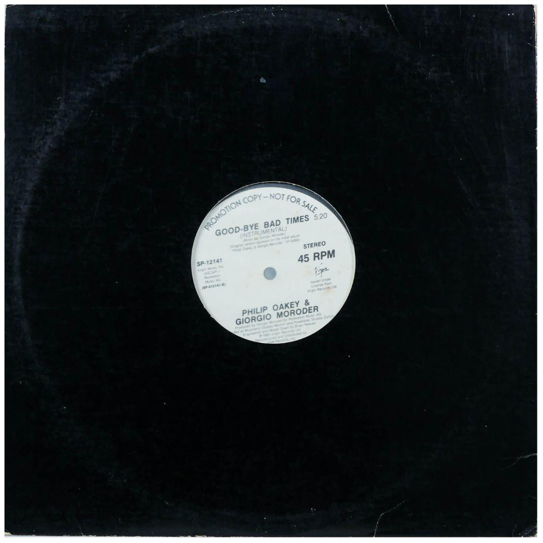 PHILIP OAKEY & GEORGIO MORODER - GOOD-BYE BAD TIMES (PROMO) | 12" MAXI SINGLE USADO