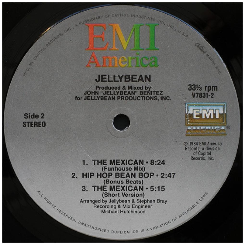JELLYBEAN - THE MEXICAN | 12'' MAXI SINGLE USADO