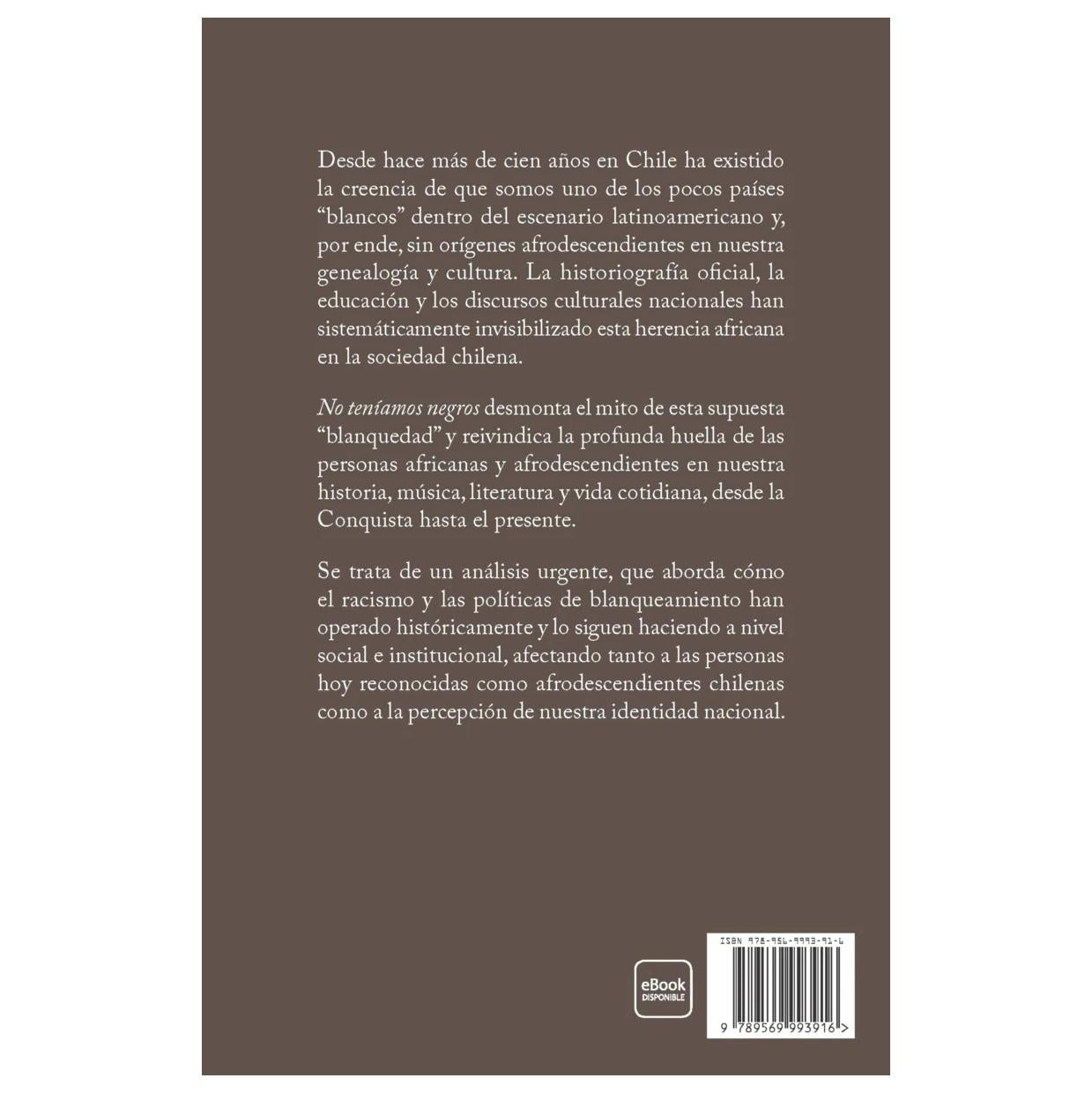 NO TENÍAMOS NEGROS
 (TAPA BLANDA) - MONTSERRAT ARRE MARFULL | LIBRO