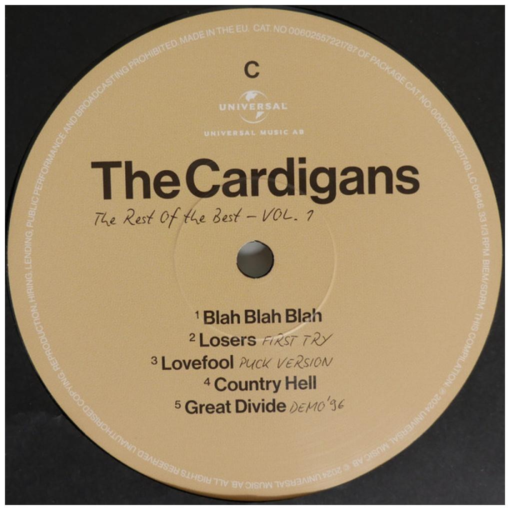 CARDIGANS - THE REST OF THE BEST VOL. 1 (2LP) | VINILO
