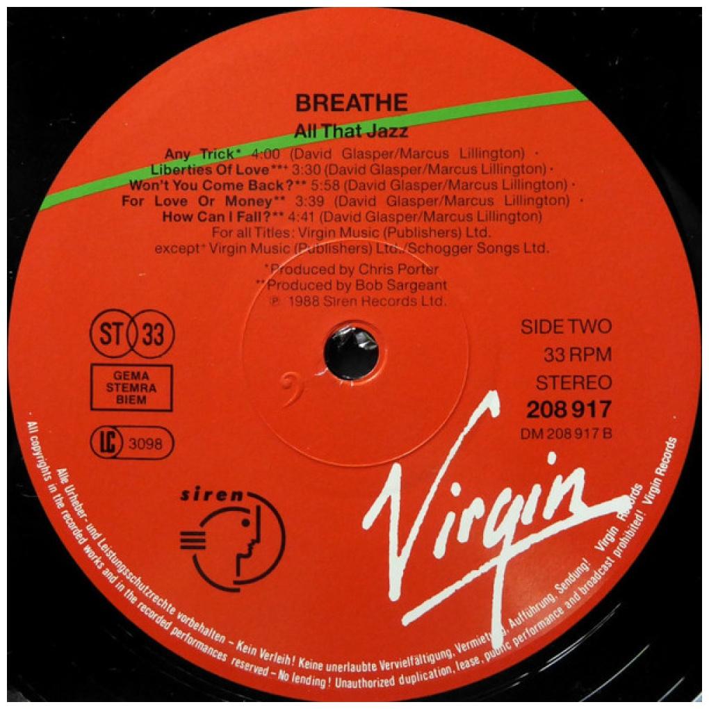 BREATHE - ALL THAT JAZZ | VINILO USADO