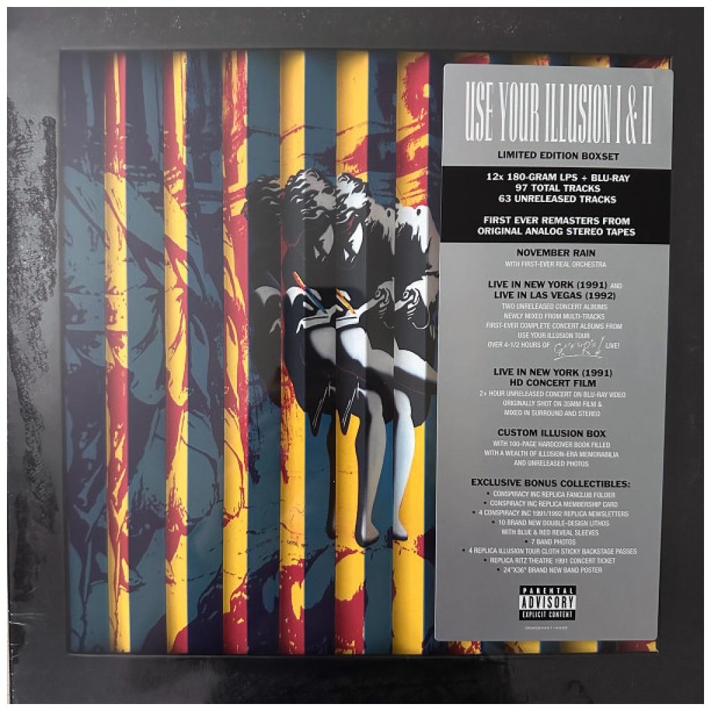 GUNS N' ROSES - USE YOUR ILLUSION I & II (12LP+BLRY) (INC. 100 PAGES BOOK) | VINILO