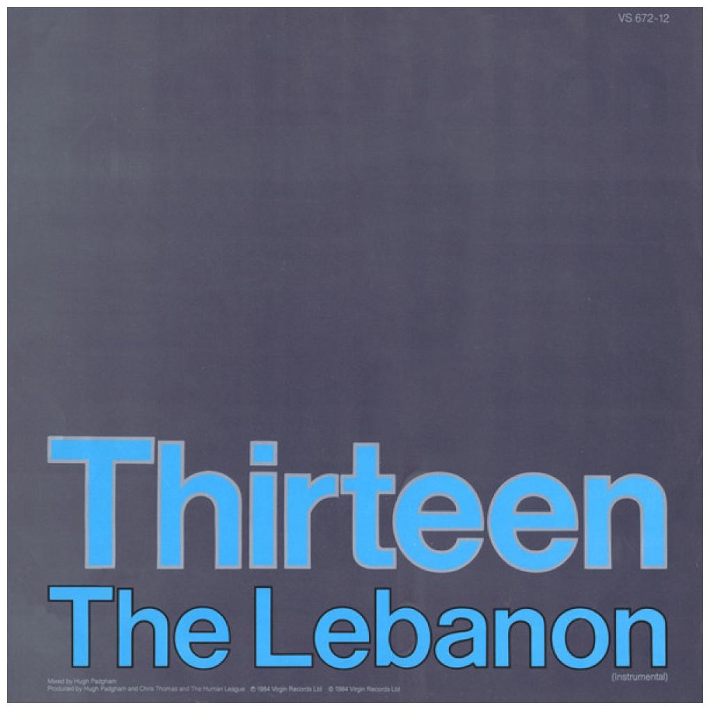 HUMAN LEAGUE - THE LEBANON | 12'' MAXI SINGLE USADO