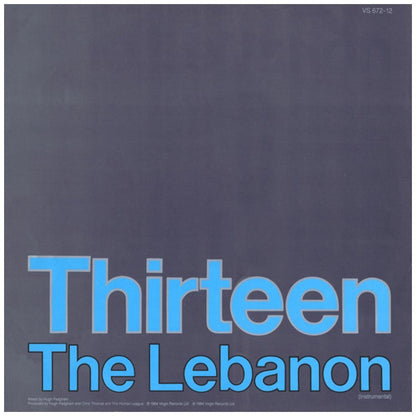HUMAN LEAGUE - THE LEBANON | 12'' MAXI SINGLE USADO