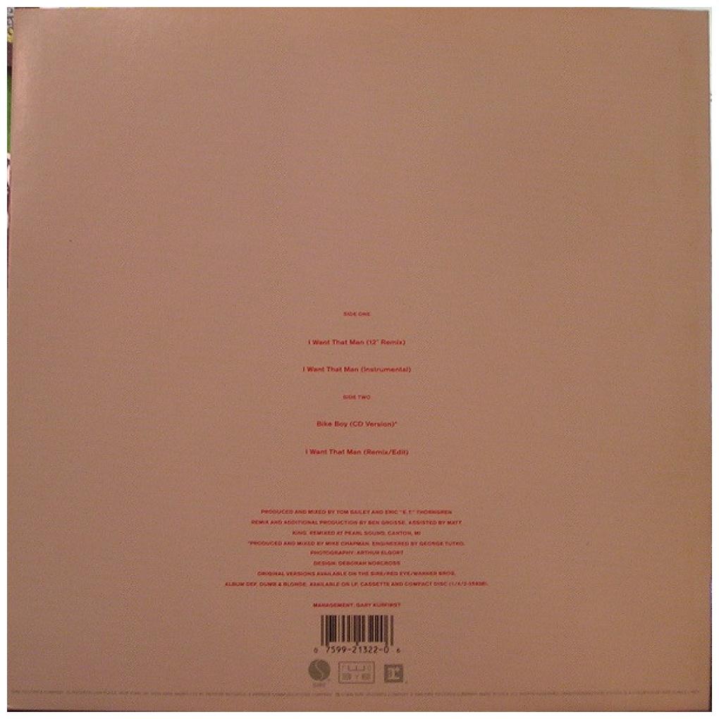 DEBORAH HARRY - I WANT THAT MAN (PROMO COPY) | 12'' MAXI SINGLE USADO