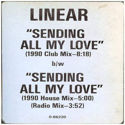 LINEAR - SENDING ALL MY LOVE | 12'' MAXI SINGLE USADO