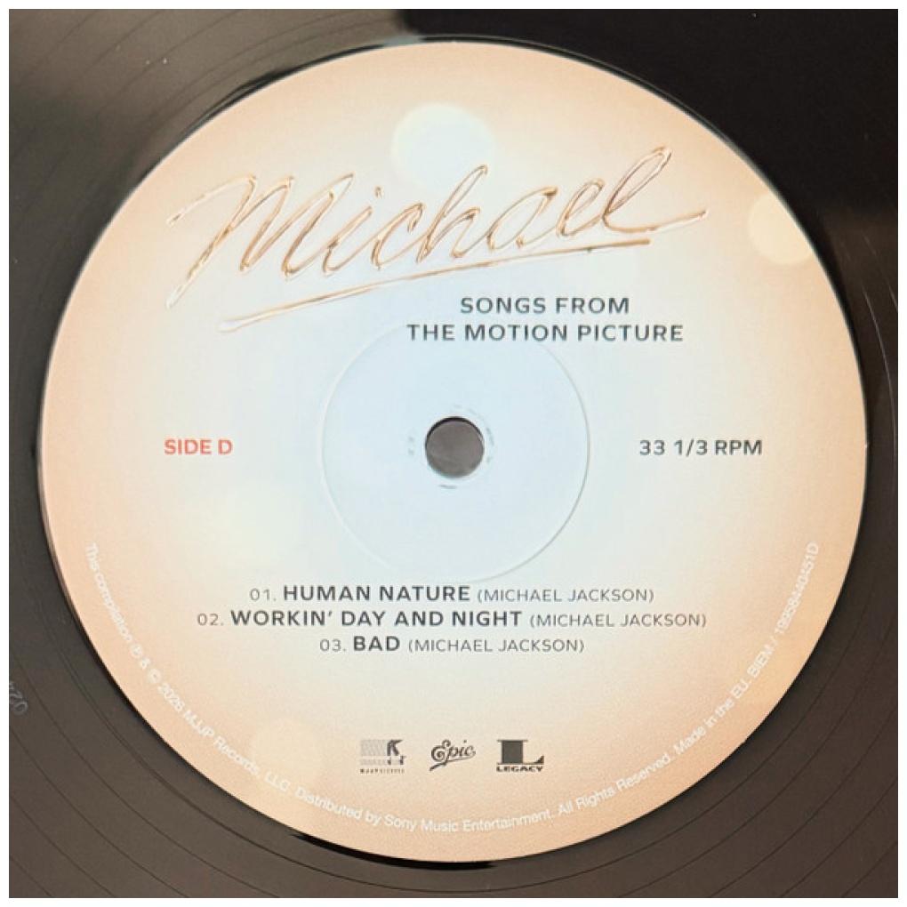 MICHAEL JACKSON - MICHAEL: SONGS FROM THE MOTION PICTURE (2LP) (BLACK ICE VINYL) (140GRS) | VINILO