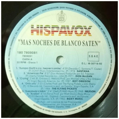 MAS NOCHES DE BLANCO SATÉN - LAS 24 MEJORES BALADAS DE SIEMPRE - VARIOS ARTISTAS (2LP) | VINILO USADO