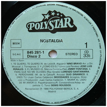 NOSTALGIA - 25 CANCIONES INOLVIDABLES-VARIOUS ARTIST (2LP) | VINILO USADO