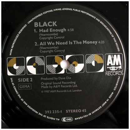 BLACK - WONDERFULL LIFE | 12'' MAXI SINGLE USADO