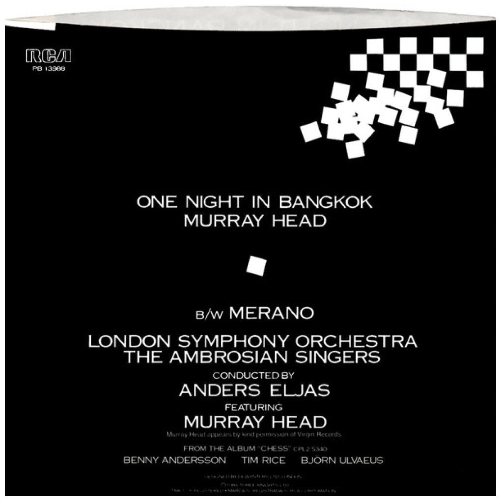 MURRAY HEAD - ONE NIGHT IN BANGKOK | 7" SINGLE USADO