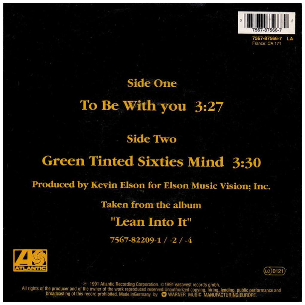 MR. BIG - TO BE WITH YOU | 7" SINGLE USADO