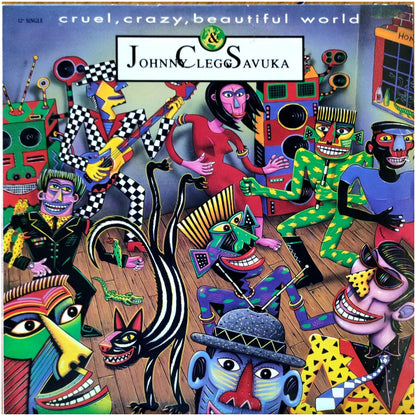 JOHNNY CLEGG & SAVUKA - CRUEL, CRAZY, BEAUTIFUL WORLD | 12" MAXI SINGLE USADO