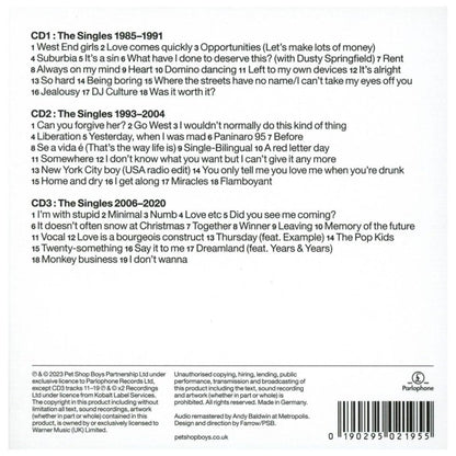 PET SHOP BOYS - SMASH THE SINGLES 1985-2020 (3CD)(2023) | CD