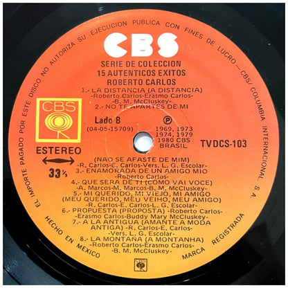ROBERTO CARLOS - 15 AUTENTICOS EXITOS | VINILO USADO