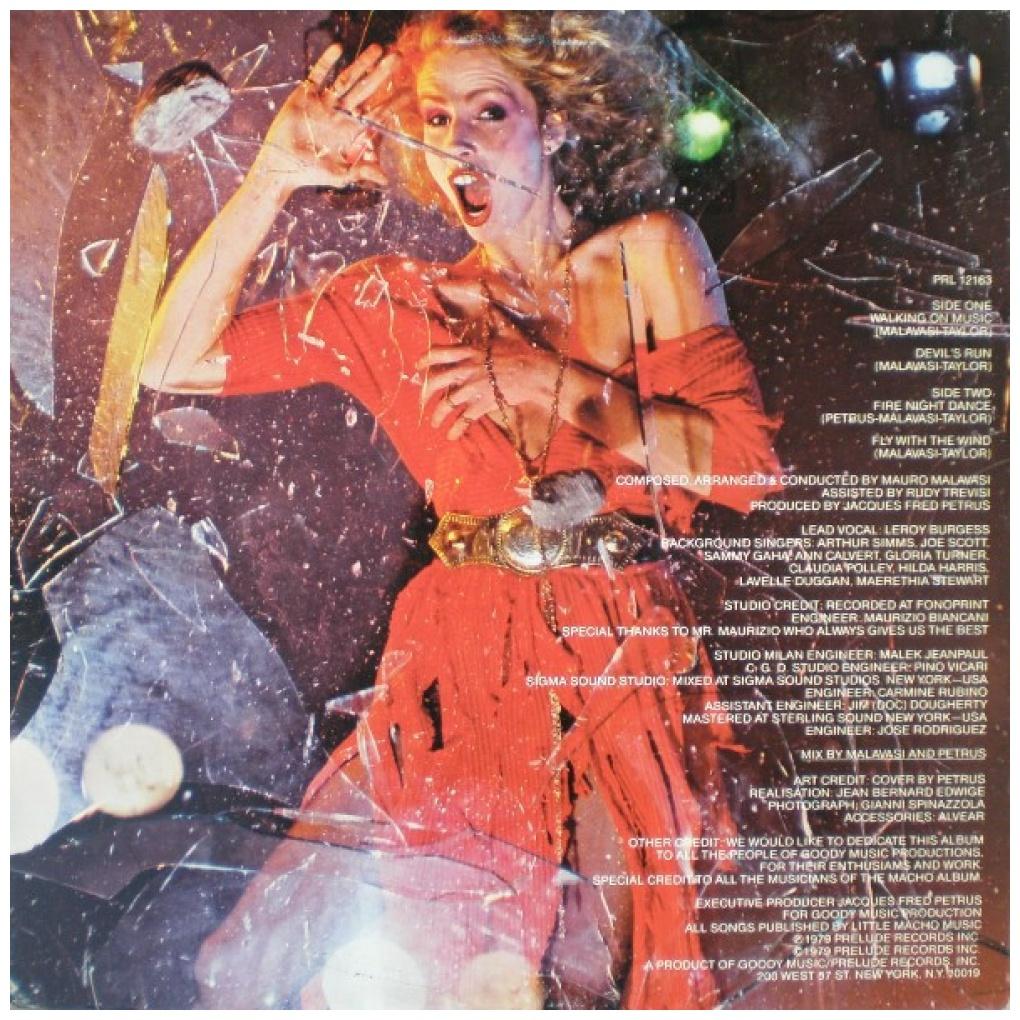 PETER JAEQUES BAND - WALKING ON MUSIC/FIRE NIGHT DANCE | 12" MAXI SINGLE VINILO USADO