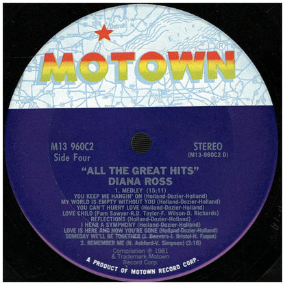 DIANA ROSS - ALL THE GREATEST HITS (2LP) | VINILO USADO