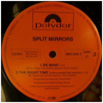 SPLIT MIRROR - THE RIGHT TIME | 12" MAXI SINGLE VINILO USADO