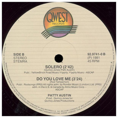PATTI AUSTIN FT. JAMES INGRAM - BABY, COME TO ME | 12" MAXI SINGLE USADO
