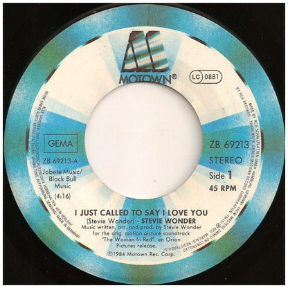 STEVIE WONDER - I JUST CALLED TO SAY I LOVE YOU | 7" SINGLE USADO
