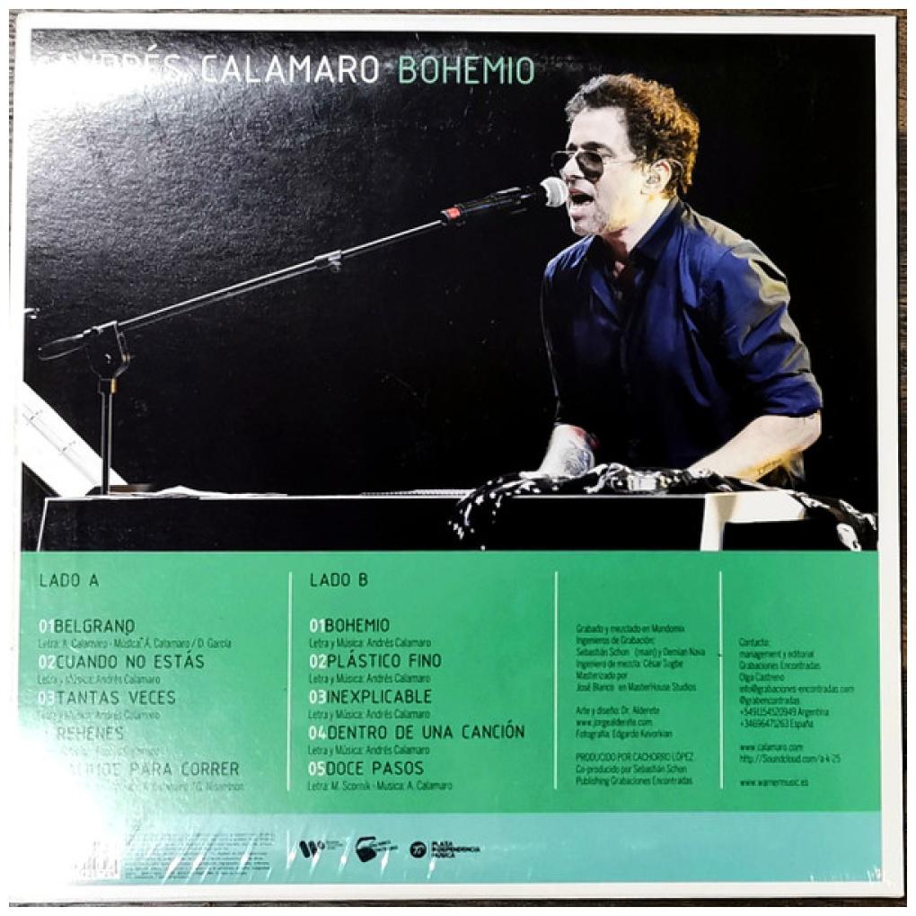 ANDRES CALAMARO - BOHEMIO | VINILO