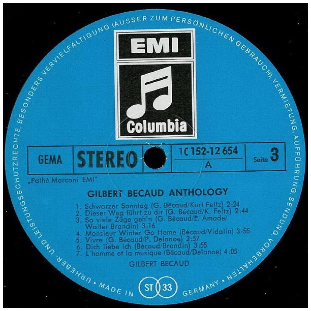 GILBERT BECAUD - ANTHOLOGY (2LP) | VINILO USADO