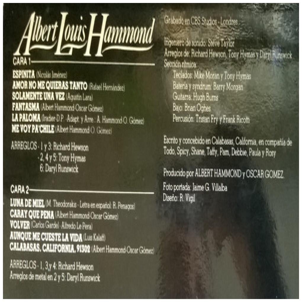 ALBERT HAMMOND - ALBERT LOUIS HAMMOND | VINILO USADO