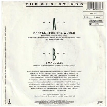 THE CHRISTIANS - HARVEST FOR THE WORLD | 7" SINGLE USADO
