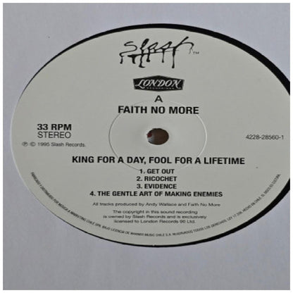 FAITH NO MORE - KING FOR A DAY FOOL FOR A LIFETIME (2LP) | VINILO