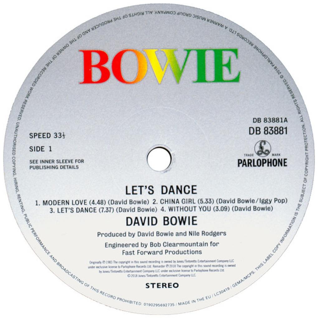 DAVID BOWIE - LET'S DANCE (REMASTERED EDITION) | VINILO