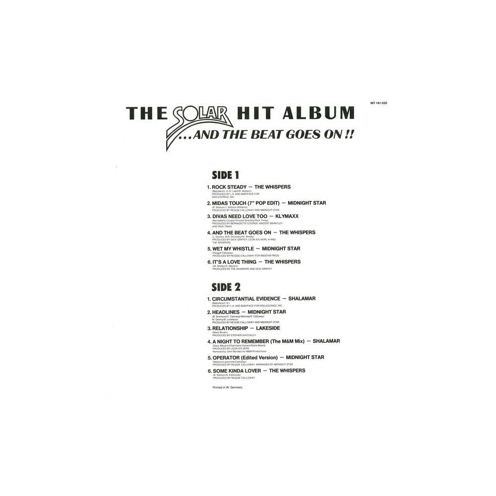 THE SOLAR HIT ALBUM - V.A. - AND THE BEAT GOES ON!!  | VINILO USADO
