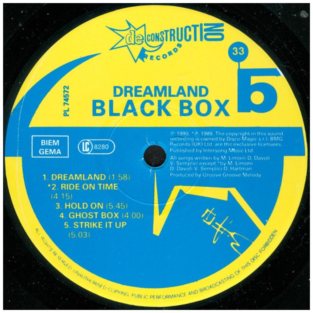 BLACK BOX - DREAMLAND | VINILO USADO