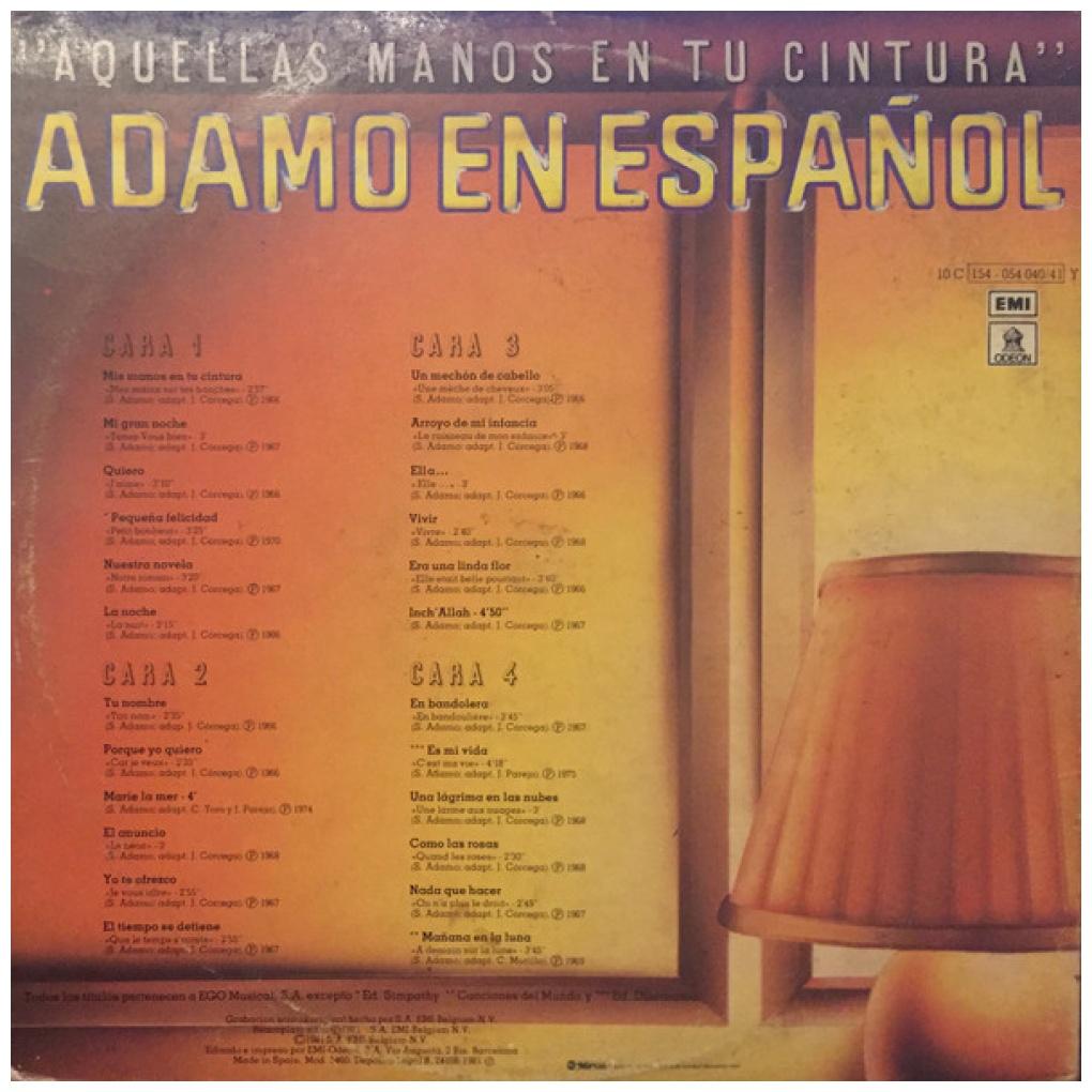 ADAMO - LAS 24 MEJORES CANCIONES EN ESPAÑOL (2LP) | VINILO USADO