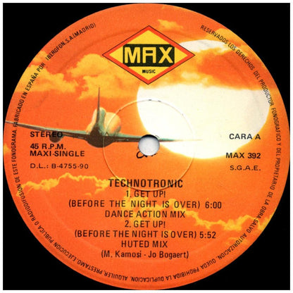 TECHNOTRONIC - GET UP (BEFORE THE NIGHTS OVER) | 12'' MAXI SINGLE USADO
