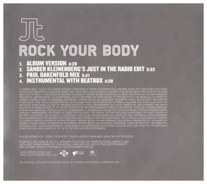 JUSTIN TIMBERLAKE - ROCK YOUR BODY | CD SINGLE USADO