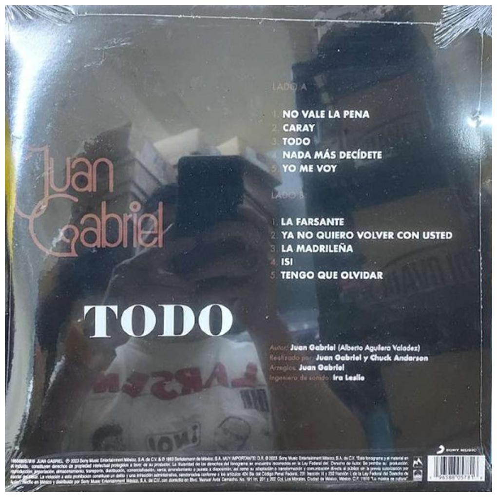 JUAN GABRIEL - TODO | VINILO
