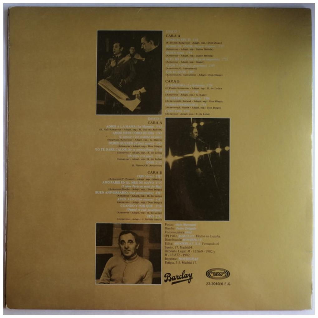 CHARLES AZNAVOUR - ORO (2LP) | VINILO USADO