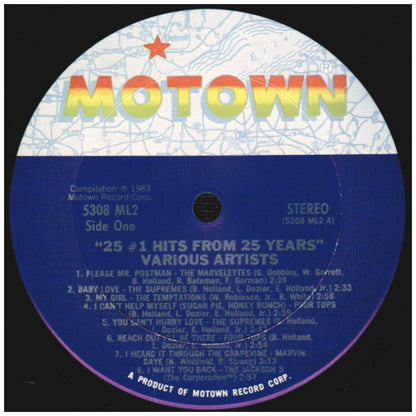 25 #1 HITS FROM 25 YEARS - MOTOWN: VARIOUS ARTIST (2LP) | VINILO USADO
