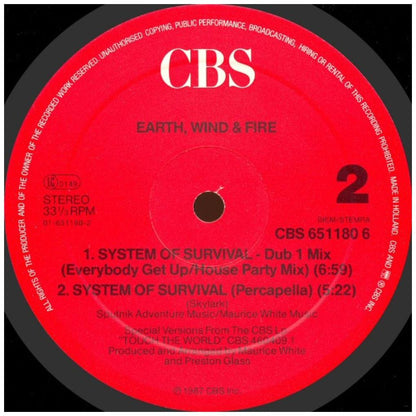 EARTH, WIND & FIRE - SYSTEM OF SURVIVAL | 12'' MAXI SINGLE USADO