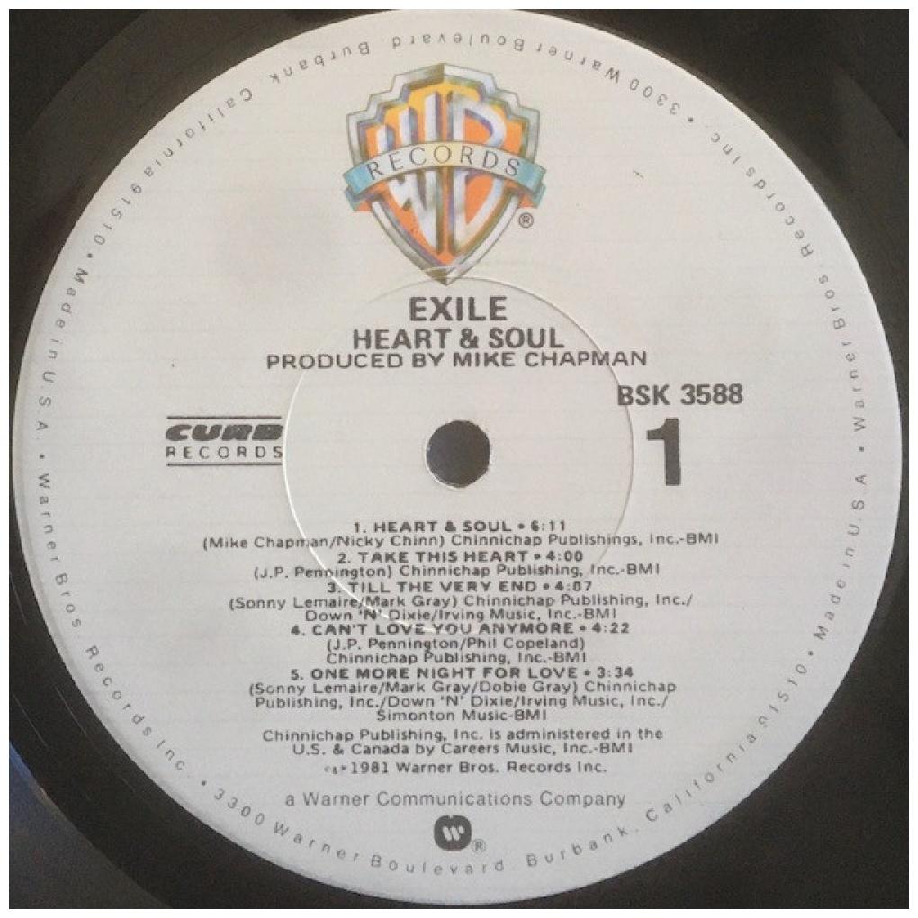 EXILE - HEART & SOUL | VINILO USADO