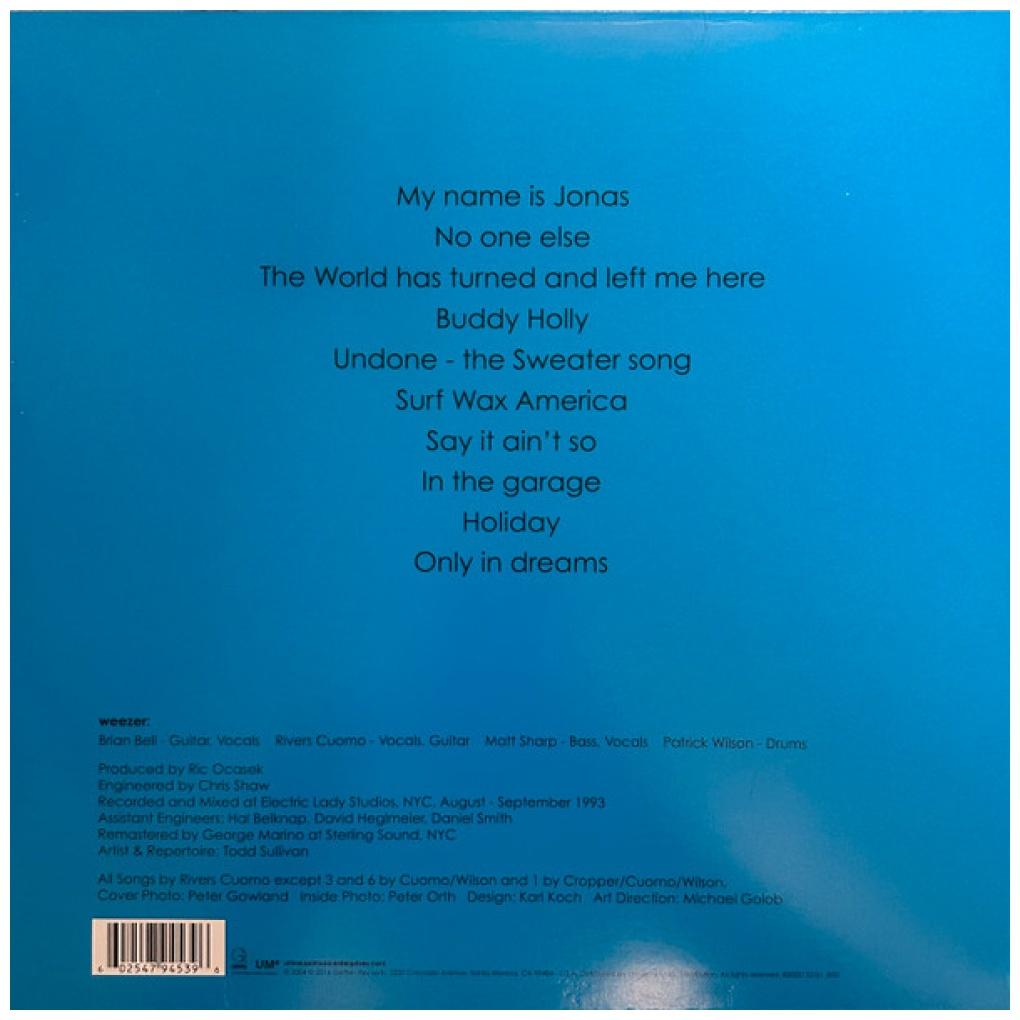 WEEZER - WEEZER (EXCLUSIVE BLUE MARBLED VINYL) | VINILO – Hitway