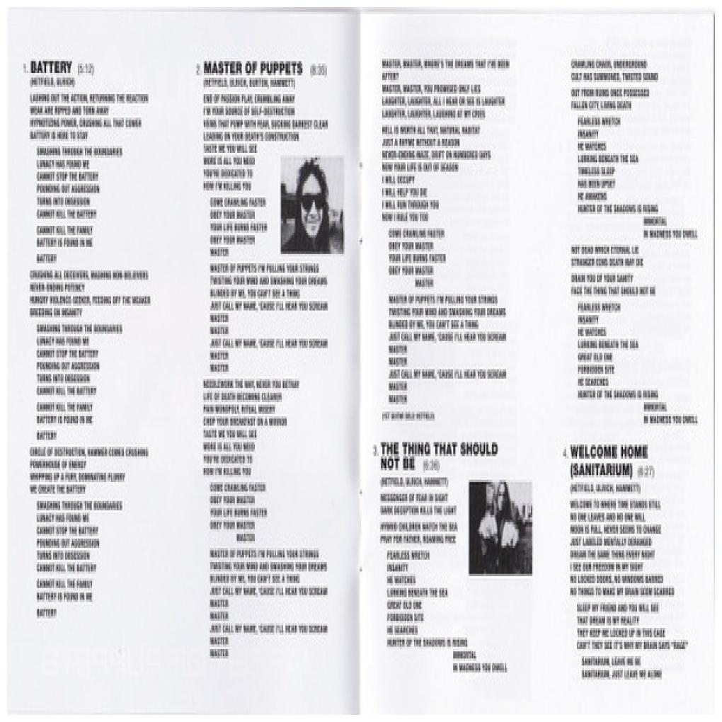 METALLICA - MASTER OF PUPPETS | CD