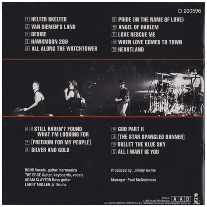 U2 - RATTLE AND HUM | CD USADO