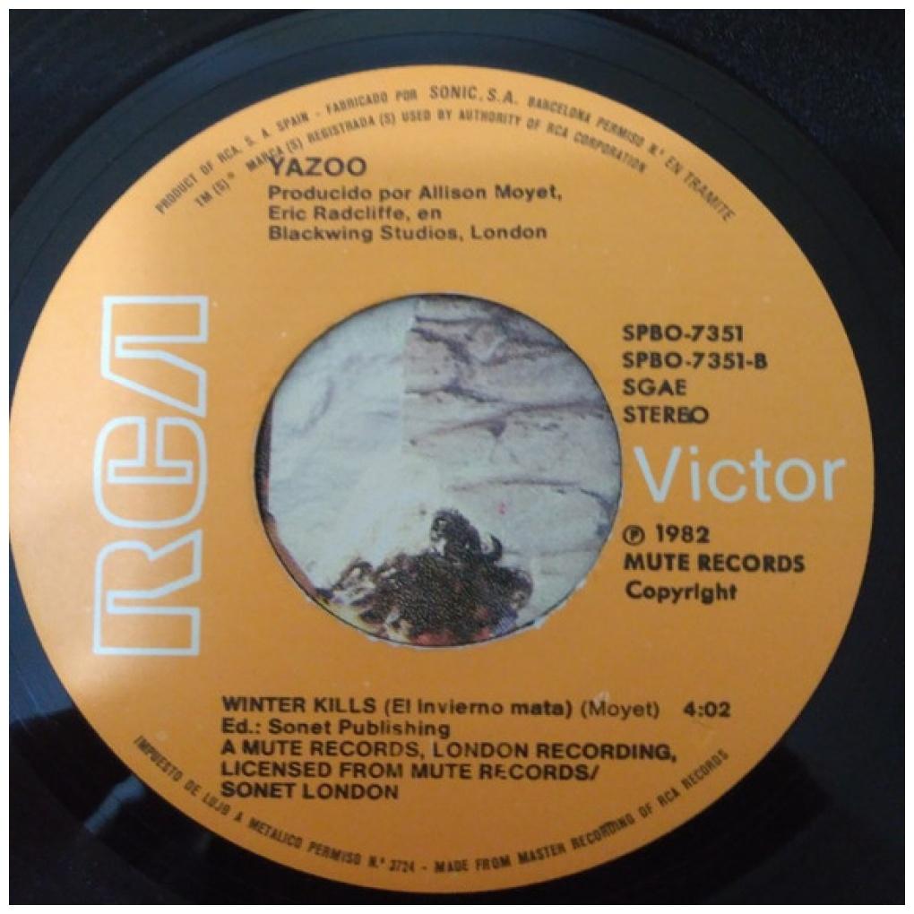 YAZOO - DON'T GO | 7" SINGLE USADO