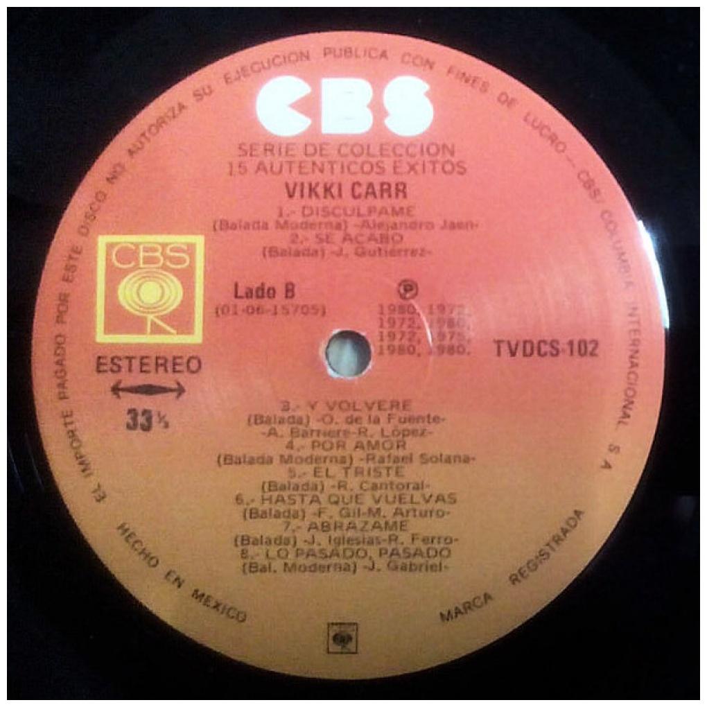 VIKKI CARR - 15 AUTENTICOS EXITOS | VINILO USADO