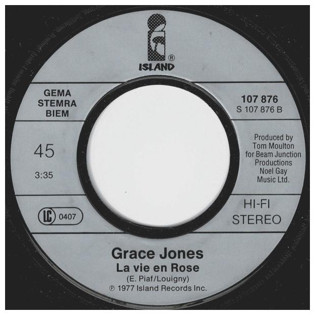 GRACE JONES - PULL UP TO THE BUMPER | 7   SINGLE VINILO USADO