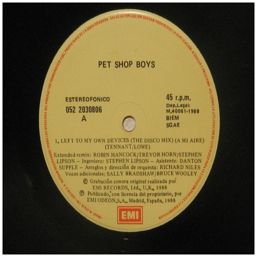 PET SHOP BOYS - LEFT TO MY OWN DEVICES | 12'' MAXI SINGLE USADO