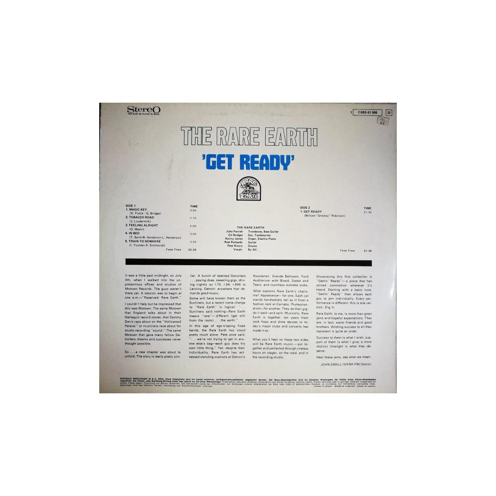 RARE EARTH - GET READY  | VINILO USADO