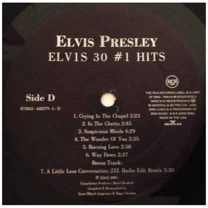 ELVIS PRESLEY - ELVIS 30 #1 HITS (2LP) | VINILO